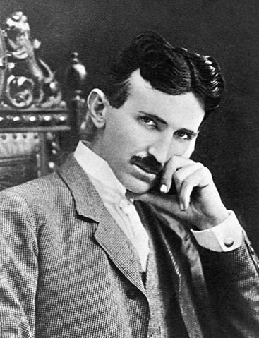 Nikola tesla headshot.